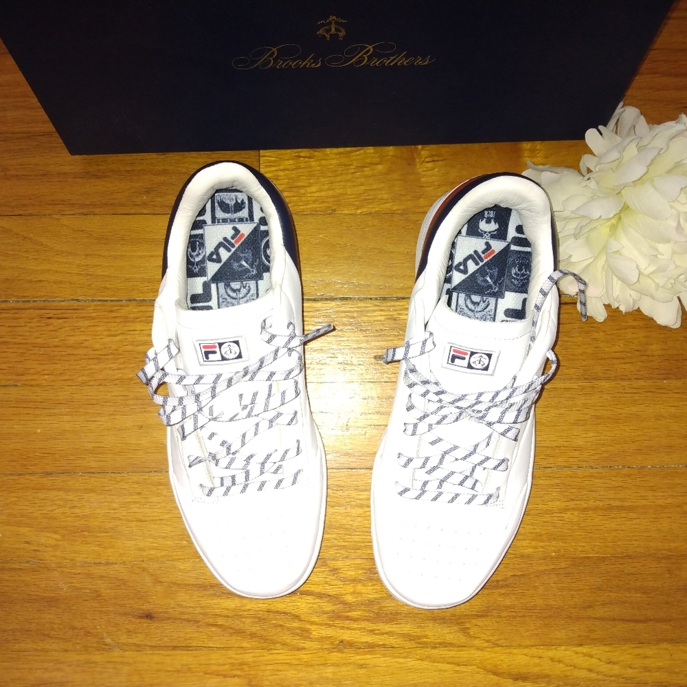NIB Brooks Brothers Fila Special Limited Edition Women's Sneakers/ Shoes 8.5 - Picture 4 of 16
